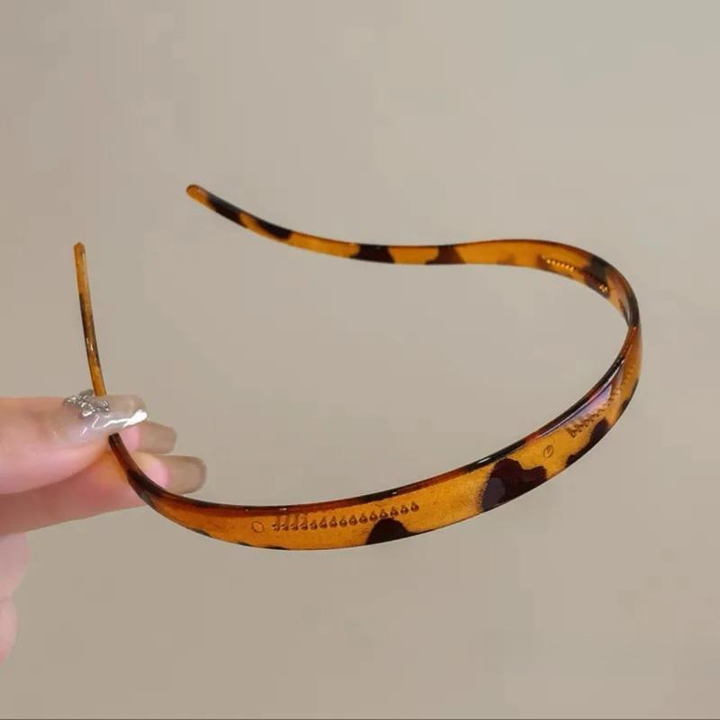 Trendy Sunglasses Frame Shape Acrylic Hairbands for Women Toothed Headband Anti-slip Traceless Hair Hoop Hair Accessories