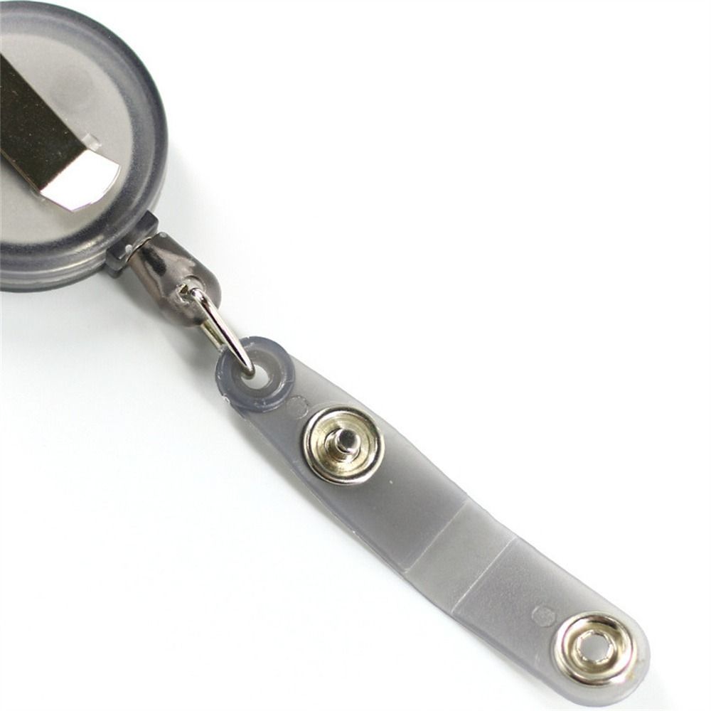 Key Ring ID Card Holder Belt Clip Easy-to-pull Buckle Retractable Badge Reel Office Suppliers