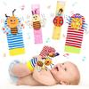 Pädagogisches Baby-Rassel-Armband & Socken-Set für Neugeborene (0-1 Jahr)