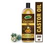 Zubron Organics Cold-Pressed, 100% Pure Castor Oil - Moisturizing & Healing, For Skin & Hair Oil (200 Ml)