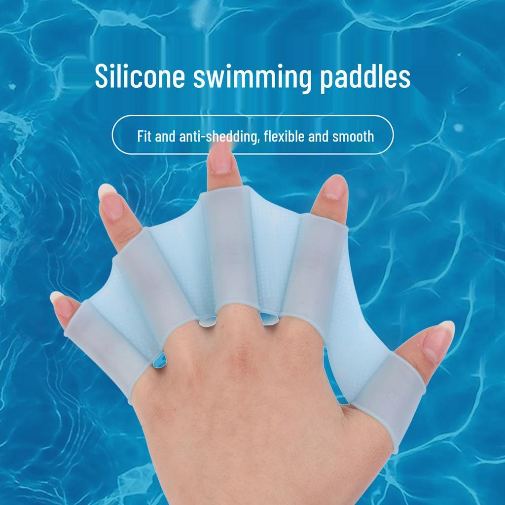 Silicone Swimming Paddles for Adults & Kids – Duck Feet/Frog Hand Design for Diving & Water Sports