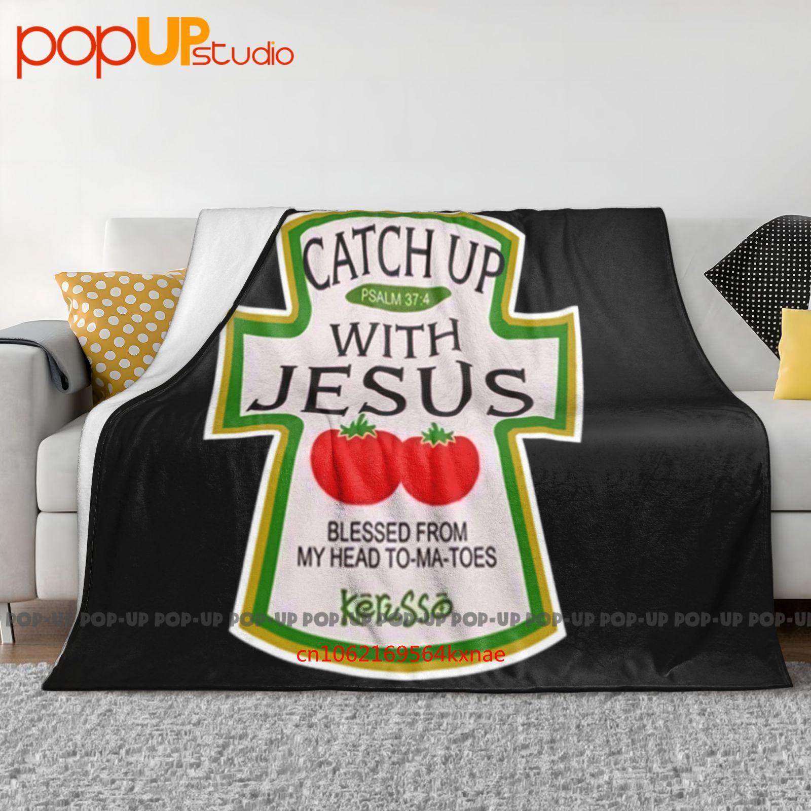 

Kerusso Biblical Condiment Catch Up Mustard Ultra-Soft Blanket Quilt Winter Sofa Cover Bed Covers 30x40in