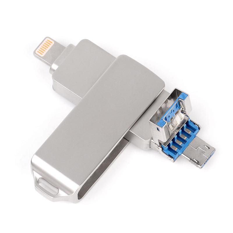 Высокоскоростной USB-флеш-накопитель 3-в-1: 1 ТБ и 512 ГБ для Apple, Android и ПК