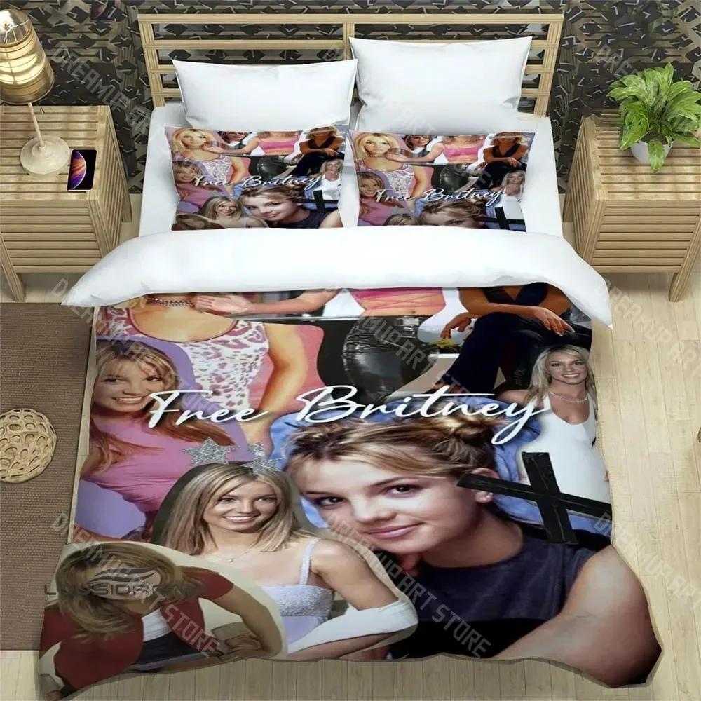 Britney Spears Duvet Cover Pillowcase Bedding Set Adult Boys Girls Bedroom Decoration Children Gift Single Double Large Siz