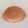 Pure Copper Fruit Plate Handmade Hotpot Tray Copper Wedding Plate A Flat Plate with Two Ears Seafood Dinner Plates