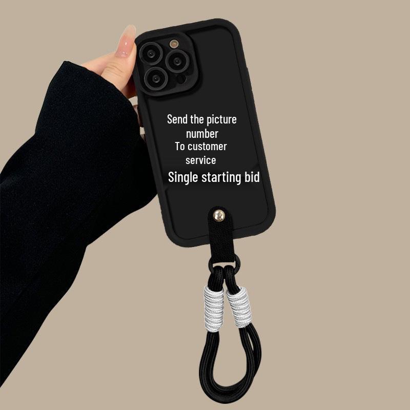 Compatible with iPhone 13 Pro Max and 14 Plus, Black Studded Tianyan Ladder Phone Case.