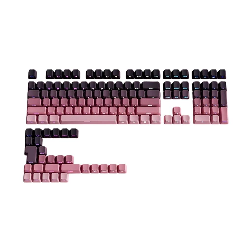 Gradation Keycaps Cartoon 133 Keys PBT Keycap Mechanical Keyboards Caps for 6.25U Keyboards Gaming Accessories