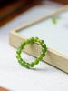 Xirui Natural Jade Stretch Ring – Original Design Retro Jewelry for Women