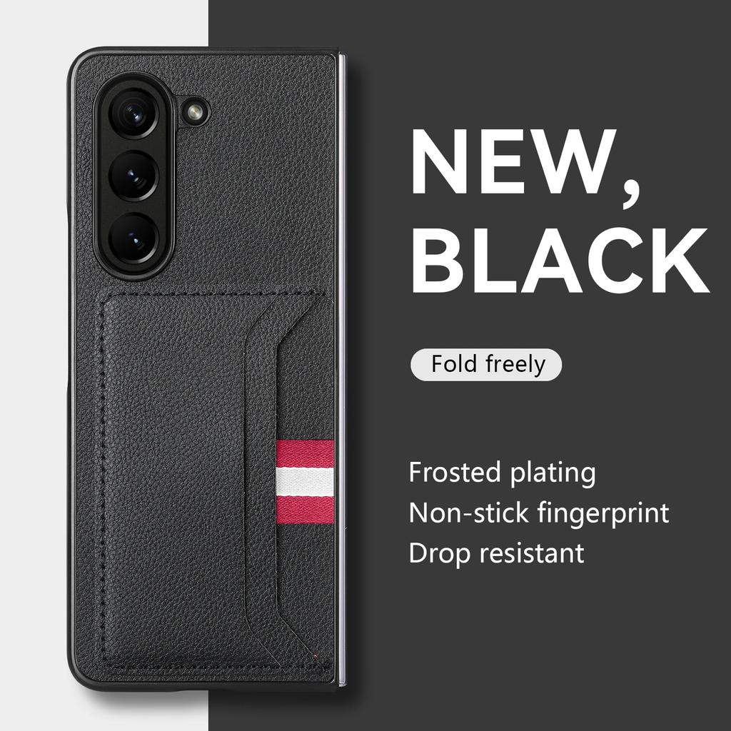 Card Pocket Holder Cell Phone Cover Case for Samsung Galaxy Z Fold7 5G Fold 7 6 5 Fold6 Fold5 Fold3 Fold4 Fold2 Fold 4 3 2 bag