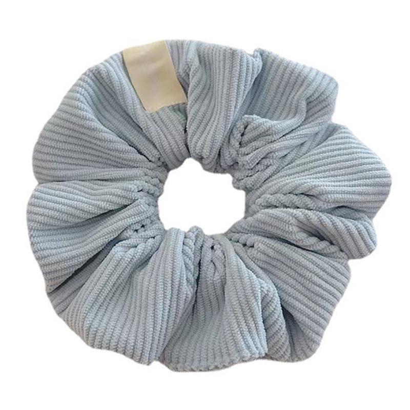 Vintage Einfarbige Kordstreifen Scrunchies Elastische Haarbänder für Damen Mädchen Süße Haaraccessoires Pferdeschwanz Kopfschmuck