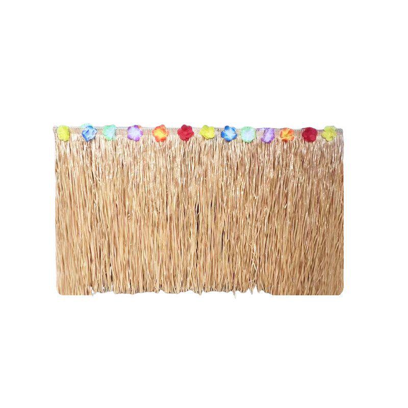 Hawaiian Straw Table Skirt for Party Decoration, 275cm x 75cm