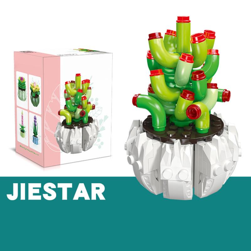 Mini Bonsai Building Blocks Desktop Ornaments Small Particles Diy Assembled Building Blocks Flower
