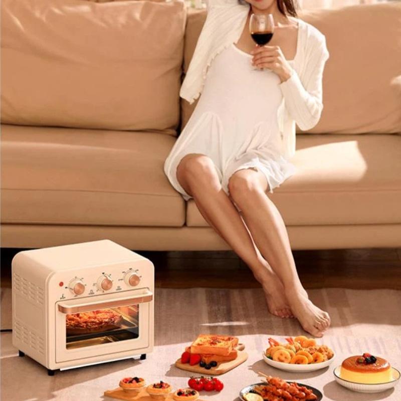 Multifunctional Oven, 13L Compact Electric Oven and Toaster in One, Fully Automatic Household Baking Appliance