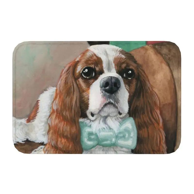 Dabbing Cavalier King Charles Spaniel Χορός Dab Πατάκι Εισόδου Εμπρός Αντιολισθητικό Εσωτερικού Χώρου Απορροφητικό Πατάκι Σκύλου Είσοδος Δωματίου Χαλί