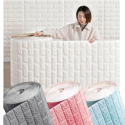 10 M 3D samoprzylepne naklejki na ścianę Naklejki na ścianę z cegły Wystrój domu Tapeta na ściany DIY Sypialnia Papel Dekoracja ścienna