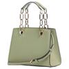 MICHAEL KORS Logo magnetic buckle closure, grained cowhide, one-shoulder crossbody handbag, women's green