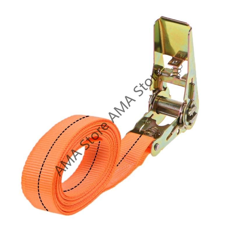 for Safe Luggage Transport Heavy-Duty Car & Truck Front Cargo Ratchet Strap with Metal Buckle - Adjustable, Secure Tie-Down