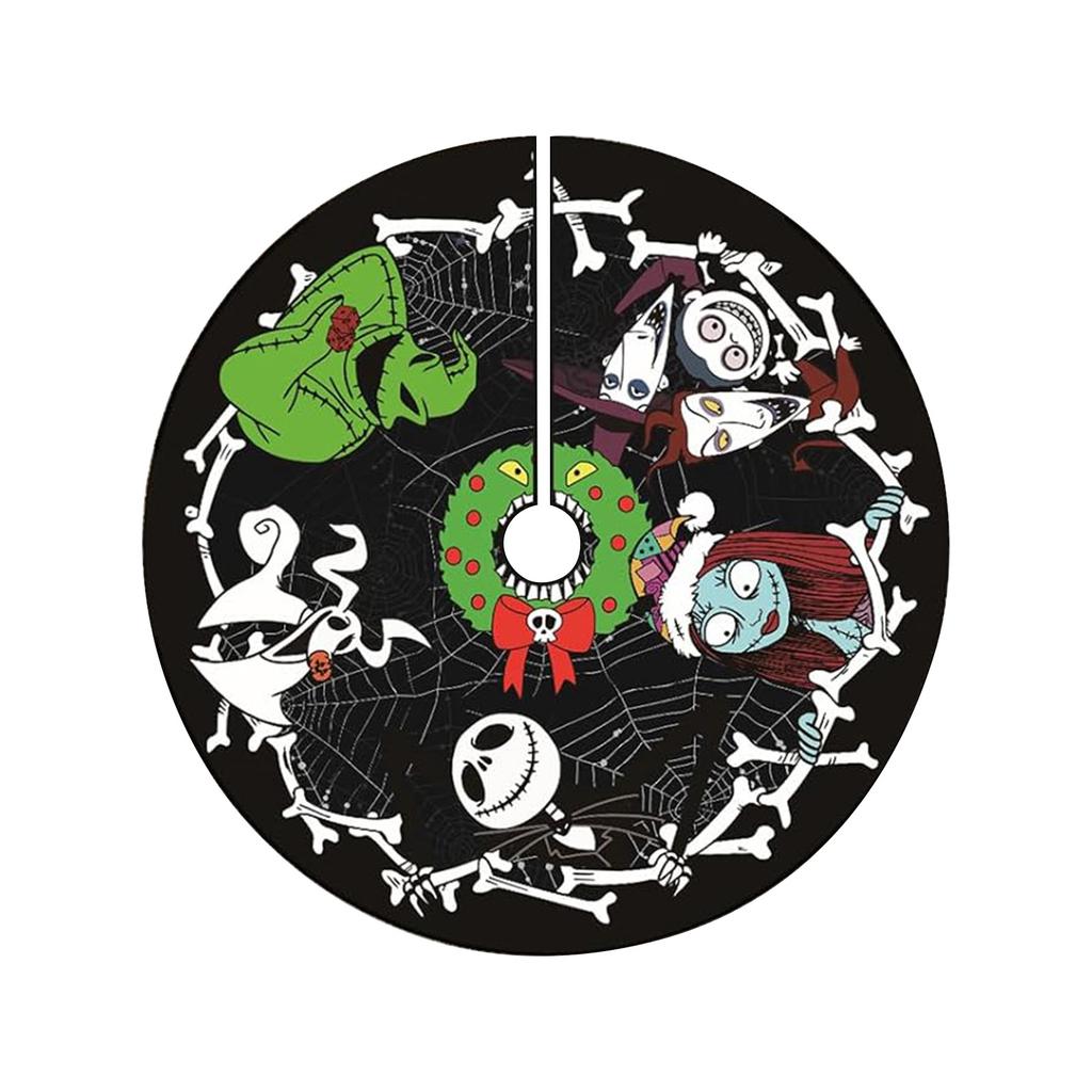 Christmas Tree Skirt Red Xmas Tree Ornaments, For Soft Plush Christmas Tree Mat With Snowy Pattern For Decorations Holiday Party