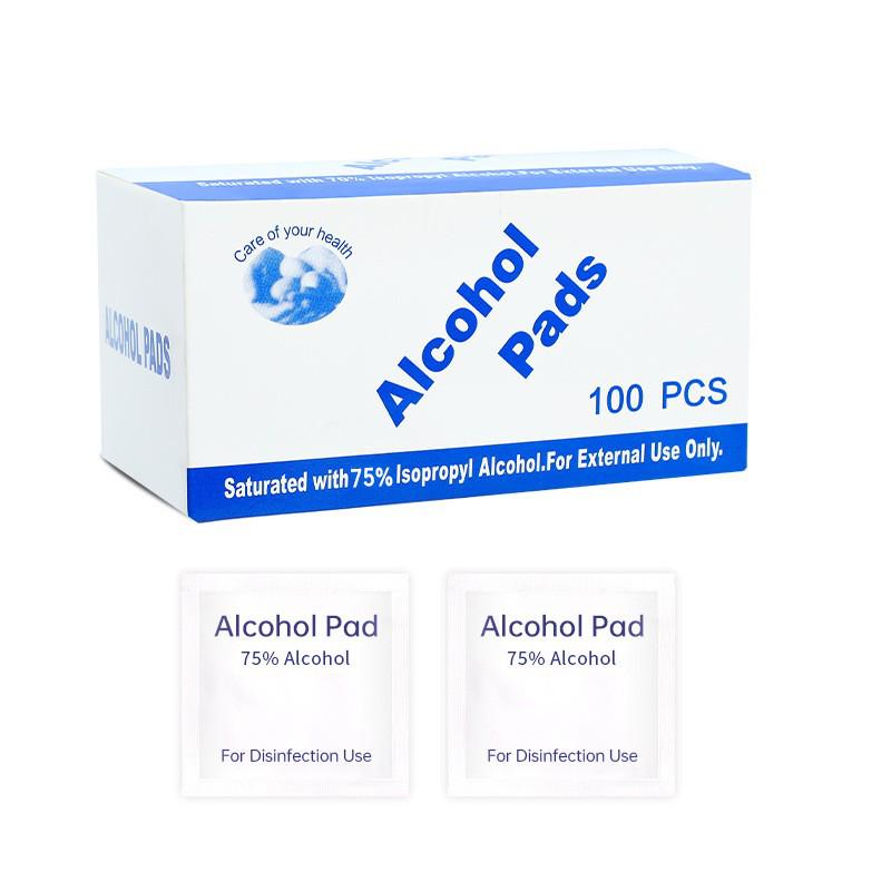 Nail Art 75% Alcohol Pads: Portable Oil-Removing and Disinfecting Wipes for Nail Cleaning