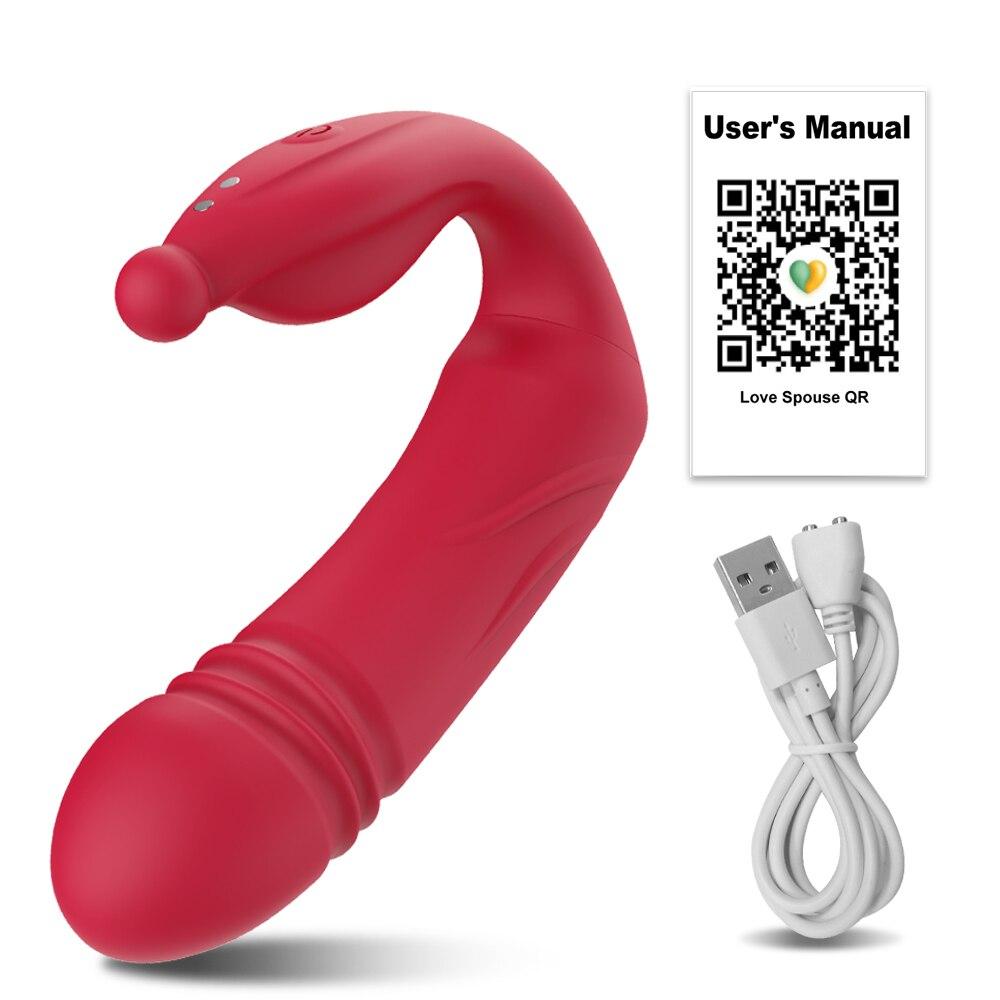 Wireless APP Control Vibrator Bluetooth Telescopic Vibrating Dildo Clitoral G Spot Vibration Massager Dildo Sex Toys for Women