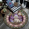 Boxer Dog Glass Round Area Rug Under Office Chairs Bedroom Living Room Home Decor