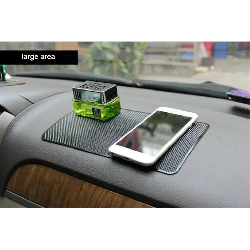 Car Dashboard Sticky Anti Slip PVC Mat Auto Non Slip Sticky Gel Pad For iPhone 15 14 13 12 11 Samsung Phone Sunglasses Holder