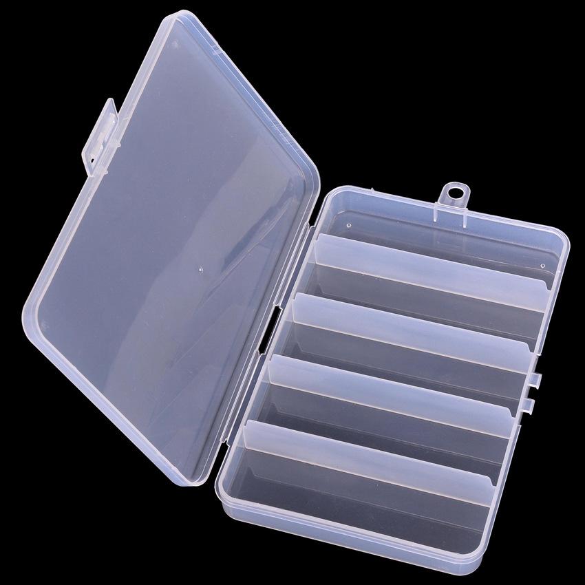 Transparent Plastic Lure and Component Storage Box with 5, 8, or 10 Compartments (Thunder Frog Box).