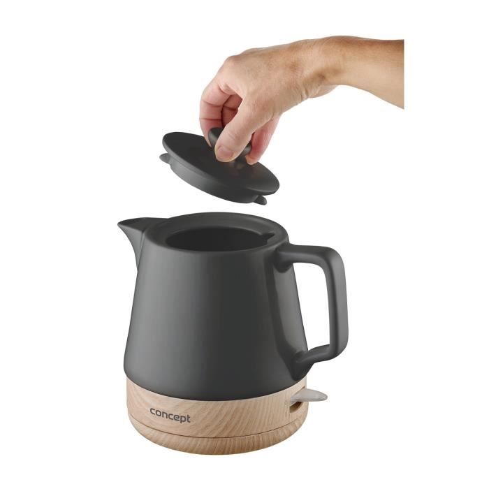 Concept Bouilloire Électrique En Céramique 1l Anthracite RK0062
