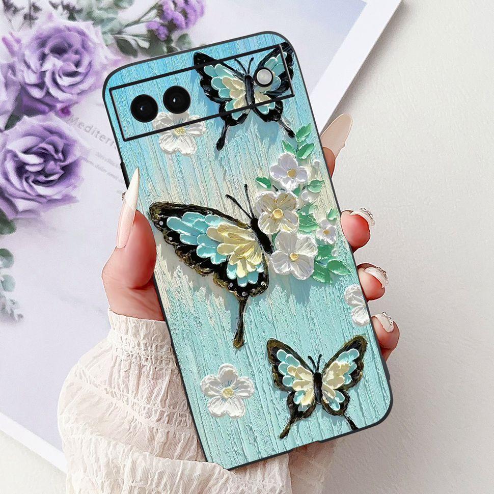 Luxury Painted Cover For Google Pixel 6A Case Soft Silicone Phone Case For Google Pixel 6A Google6A 2022 Back Cover 6.1"