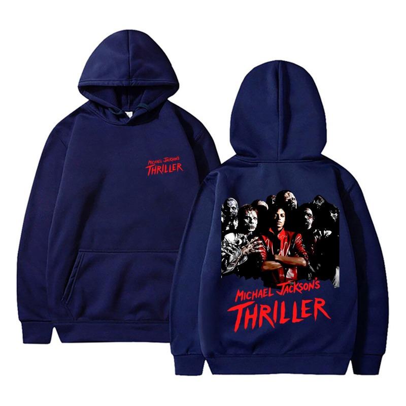 Klassischer Vintage Michael Jackson Thriller Hoodie Herren Damen Retro Gothic Rock Horror Sweatshirts Herren Punk