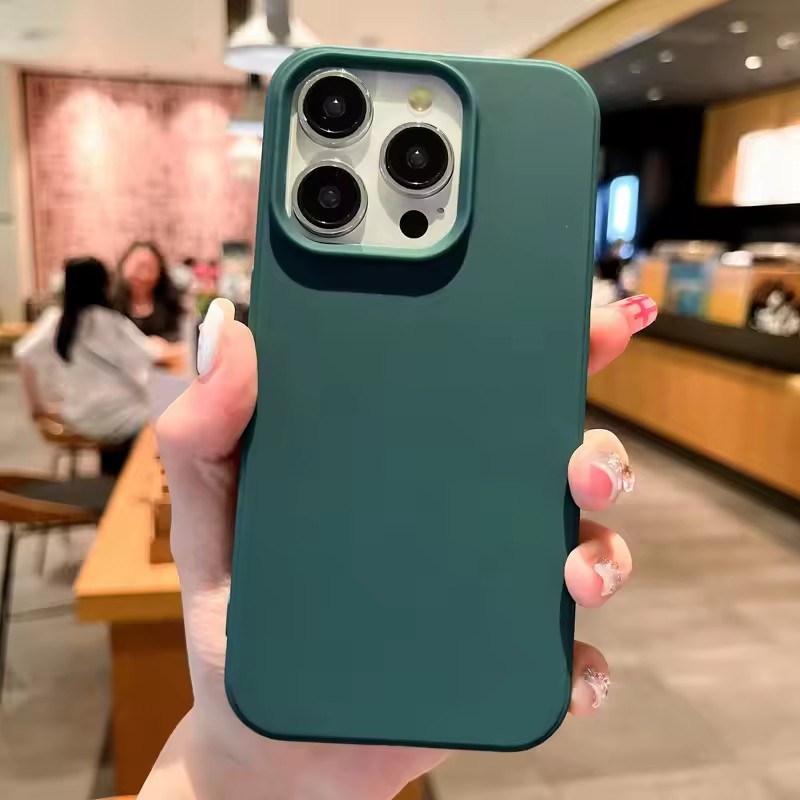 Modische Bonbonfarben-Softphone-Hülle für iPhone 16 12 14 13 15 12 11 Pro Max 14Plus X 7/8 Kamera-Stoßfänger-Stoßschutz Matte Abdeckung