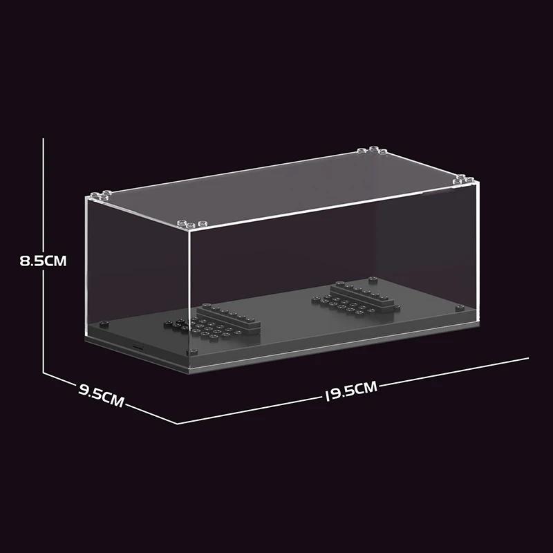 Caixa de Exibição Carro Veloz Recipiente Caixa de Armazenamento Modelo Caixa à Prova de Poeira Moc Diy Blocos de Construção Para 76914 76906 76900 BaseplateBrinquedos