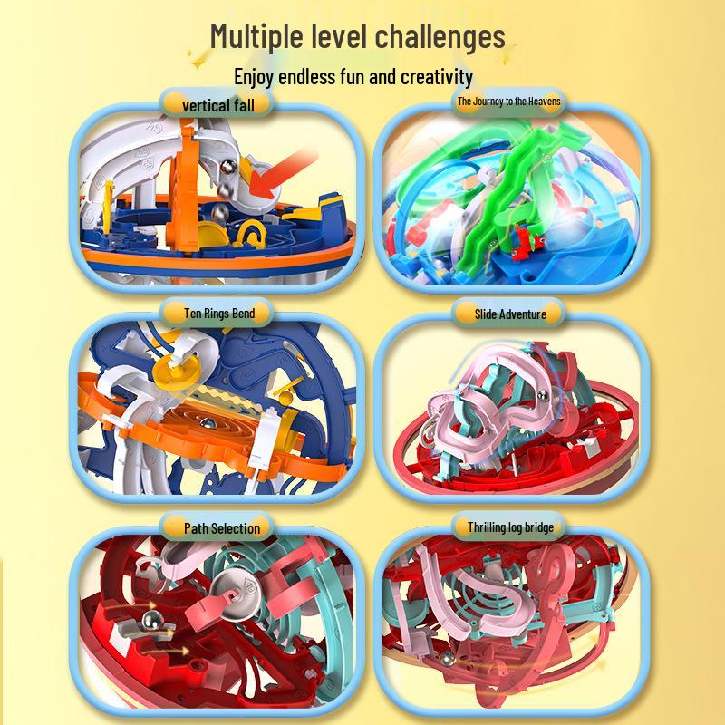 Kids' 3D Maze Ball: Enhance Balance, Concentration & Brain Power