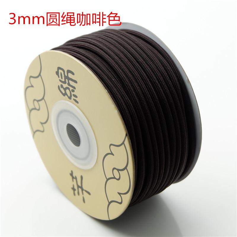 Qianmian 3mm Okrągły Sznurek Nić do Węzłów Chińskich DIY Ręcznie Tkana Biżuteria Czerwony Sznurek Bransoletka Naszyjnik Akcesoria Sznurek Ananasowy