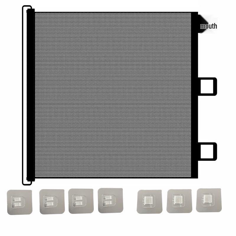 Automatic Retractable Pet Safety Gate - Punch-Free Isolation for Stairs and Dog Areas