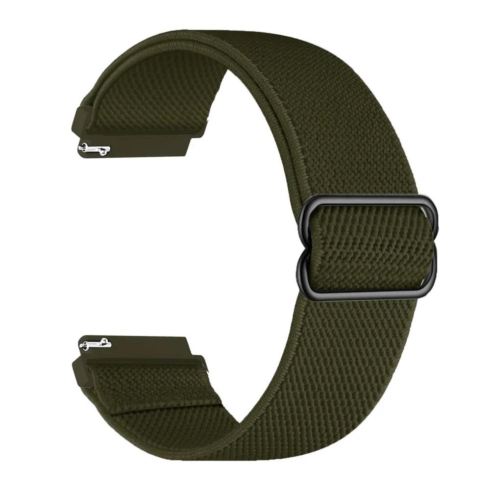 Nylon-Schlaufengurt für Garmin Forerunner 965 55 165 265/Active 6-5/Venu 3-2 Huawei Watch 5-4 Armband für Garmin Approach S50