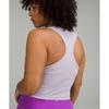 Lululemon EBB To Street Cropped RaCerBaCk Tank Top  Light Support  B C Cup Faint Lavender