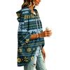 Women's Fashion Christmas Print Hooded Pullover Top, 3/4 Sleeve Casual Tunic