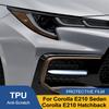 Car Headlight Protective Film For Corolla E210 Sedan Hatchback18-26 High-Gloss Smoke Black Pre Cut Anti-Scratch Vinyl Wrap Film
