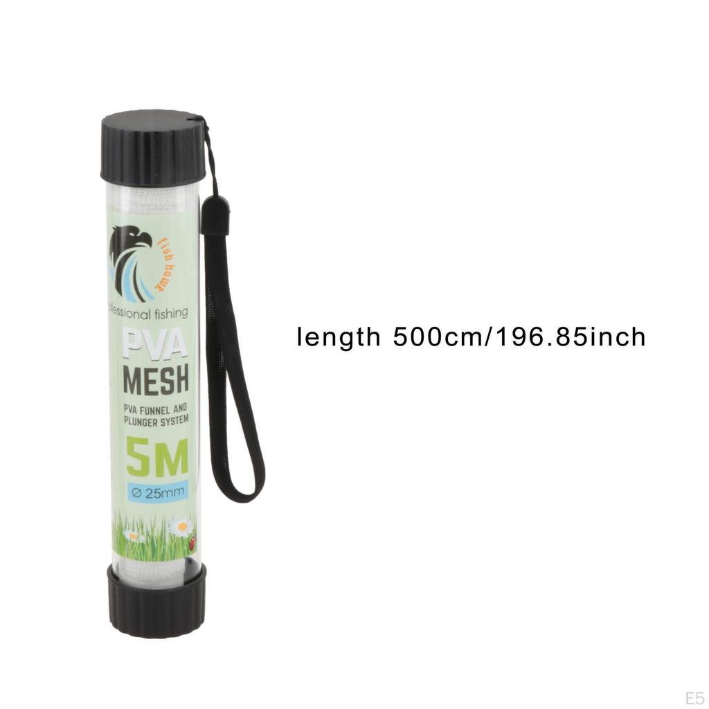 5m PVA Mesh Bait Net for Carp Fishing Water Soluble Feeding Equipment Storage Bags