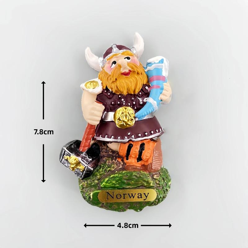 Norveç Buzdolabı Çıkartmaları Uzun Burunlu Şeytan Viking Savaşçıları Buzdolabı Mıknatısları Ev Dekorasyonu Düğün Hediyeleri