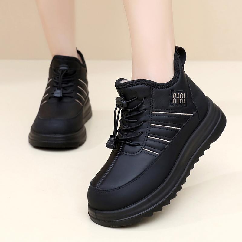 

Женские Зимние Утепленные Хлопковые Ботинки для Тепла и Модной Универсальности Противоскользящие и Износостойкие Бесплатная Доставка 35