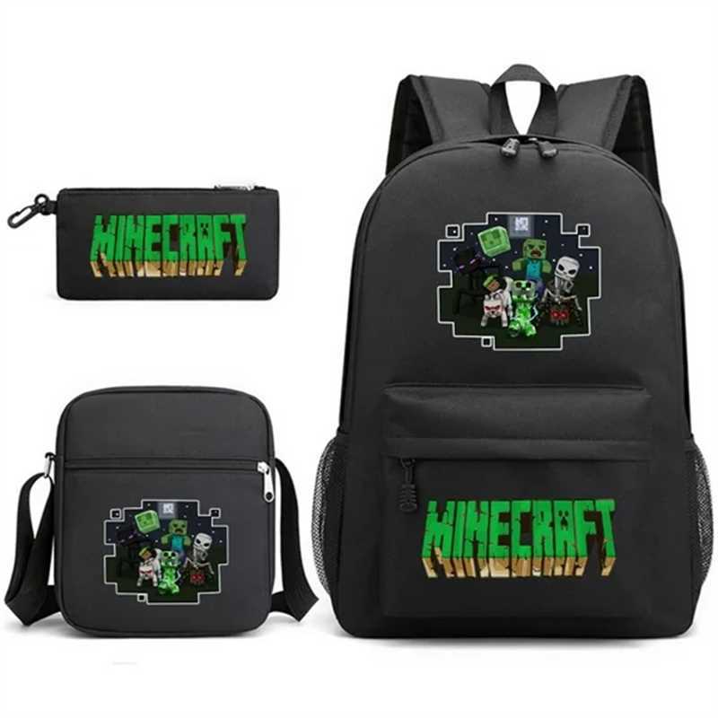 School Season Digital Printing Backpack Student Bag Large Capacity Children'S Messenger Bag Lunch Bag