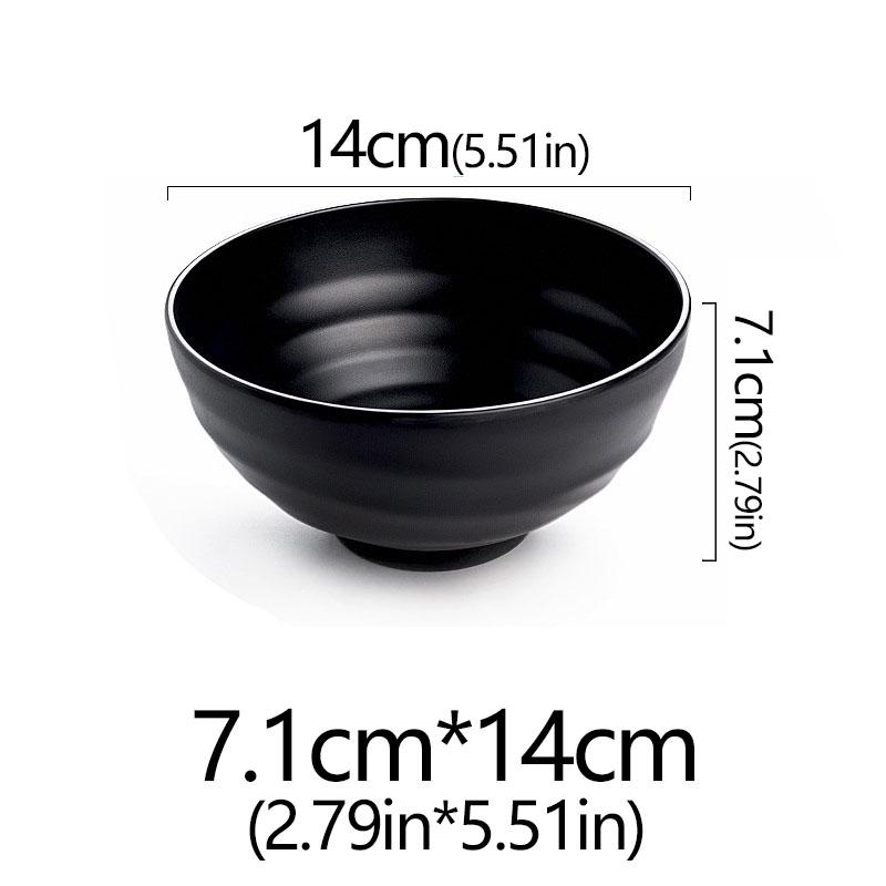Frosted Melamine Ramen Bowl Imitation Porcelain Large Noodle High Temperature Resistance Bowl Salad Soup Bowl Fast FoodTableware
