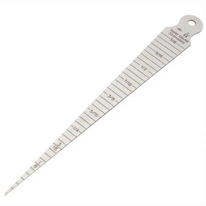 Taper Gage 1/32-5/8 Inch 1-15mm Stainless Gap Hole Taper Welding Gauge Test Ulnar Inch & Metric