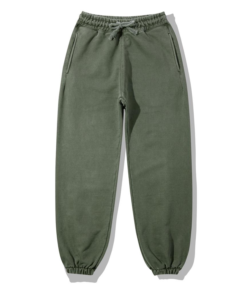 TOPBOY Heavy Duty Pigment Elastic Banding Jogger Pants Light Khaki