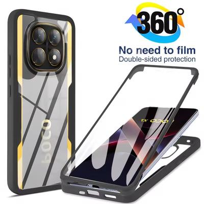 360 Grad Vollschutz Bumper Hülle Für Poco X7 X6 Pro X5 X4 GT X3 NFC Funda Für Poco F7 F6 F5 F3 M5 M6 Pro Displayschutz Handyhülle