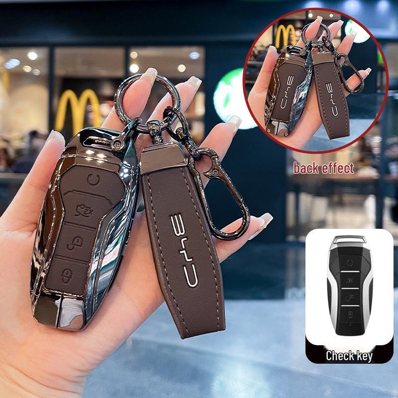 Compatible Key Case for BYD Dolphin, Seagull, Yuan, Seal 05, Qin, E2, E3, E7, Han, Tang, and Song Cars.
