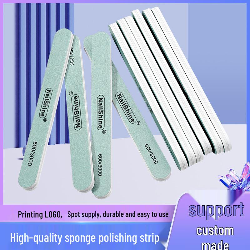 Nail and Silver Polishing Set: Green White Strips for Coarse and Fine Grinding