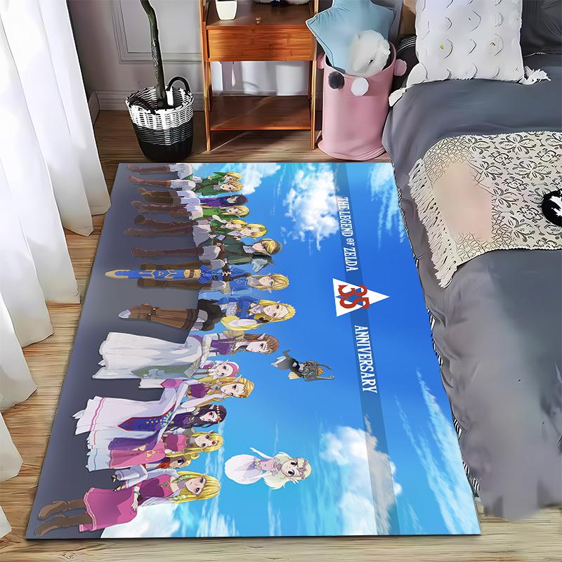 

Green Fantasy Carpet, Tribute to Classic Game Characters & Anniversary Suitable for use as an anti-slip game mat for living room and bedroom sofas 40x60cm( 15x23in )